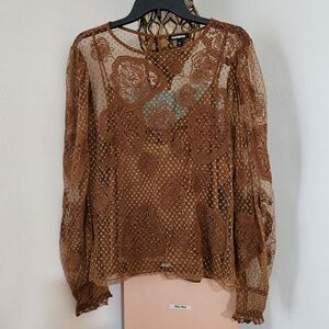Womens Express Lace Top Size XL